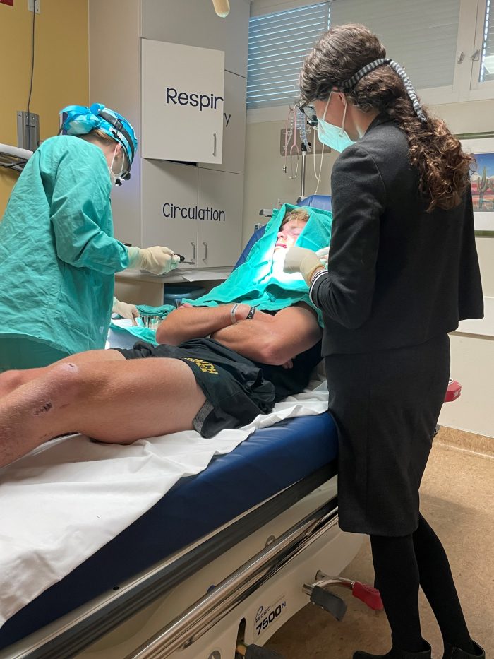 Caden Luke recently got a concussion while playing football with his high school teammates.