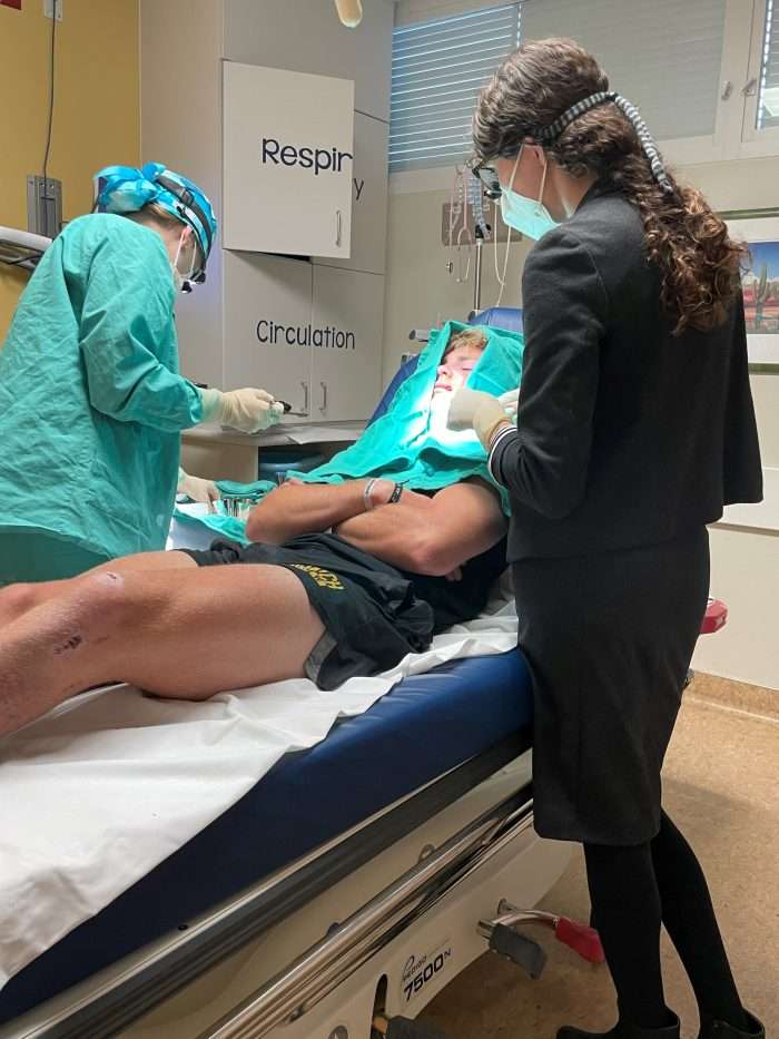 Caden Luke recently got a concussion while playing football with his high school teammates.