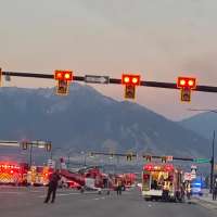2 critically injured in 5-car crash in Riverton