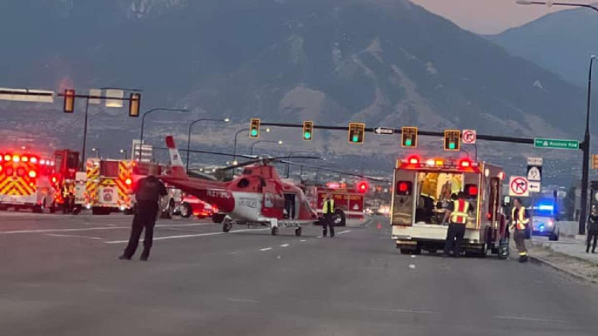 Two people were critically injured in a five-car crash on Sunday in Riverton.