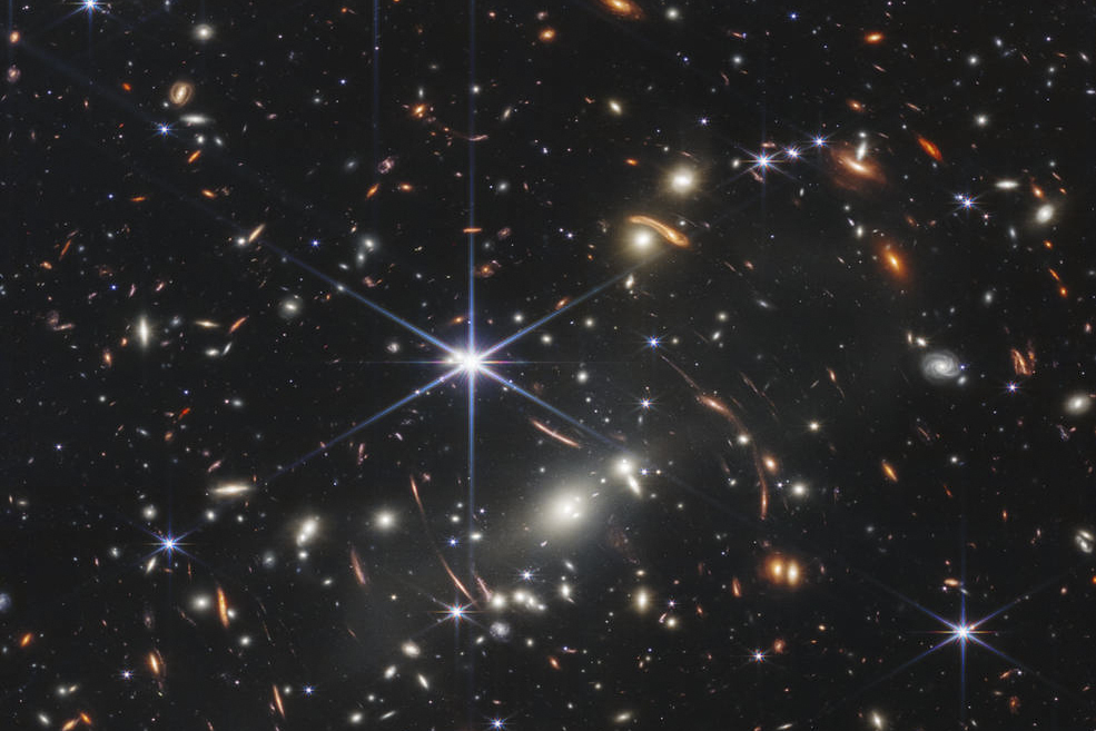 This image provided by NASA on Monday,, shows galaxy cluster SMACS 0723, captured by the James Webb Space Telescope. The telescope is designed to peer back so far that scientists can get a glimpse of the dawn of the universe about 13.7 billion years ago and zoom in on closer cosmic objects, even our own solar system, with sharper focus.