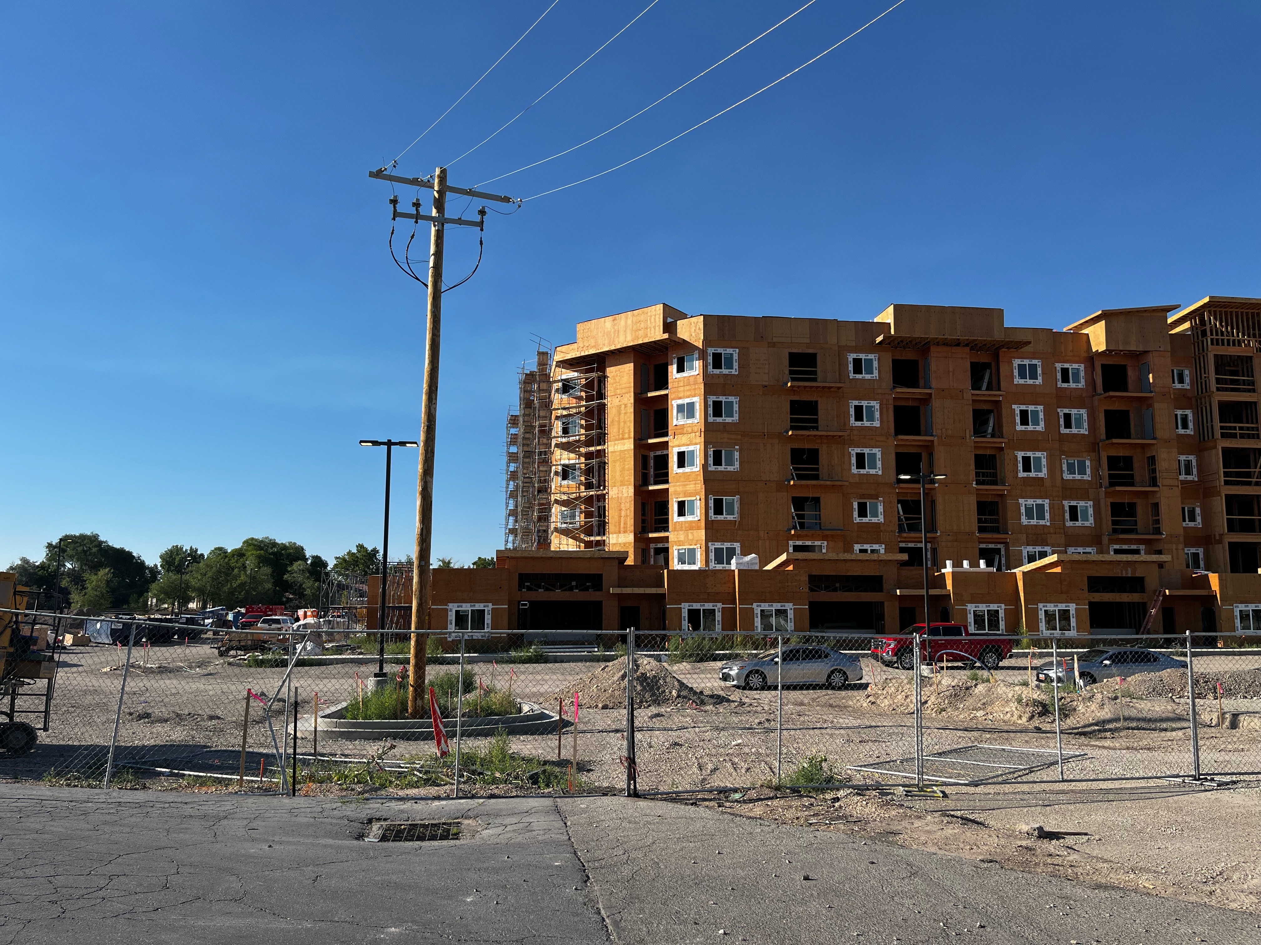 One firefighter was taken by medical helicopter and two other firefighters and one civilian were injured after what officials said was a construction site accident in West Valley City Monday afternoon. 