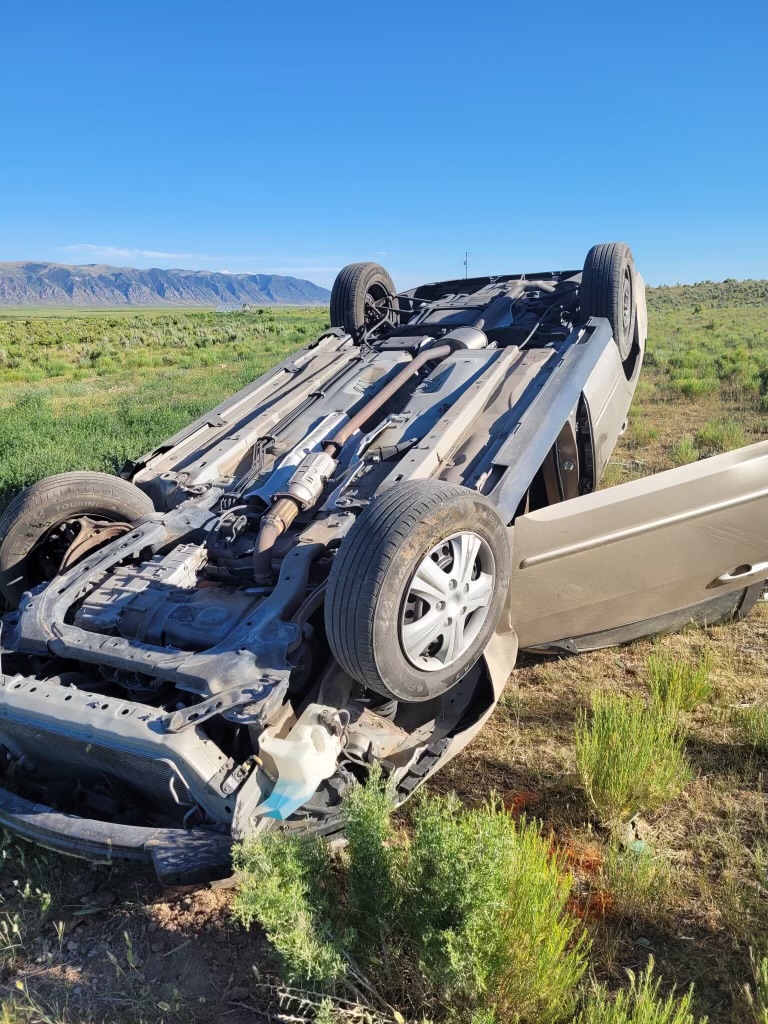 A 21-year-old man is dead after rolling his car on state Route 16 in Rich County on Sunday.