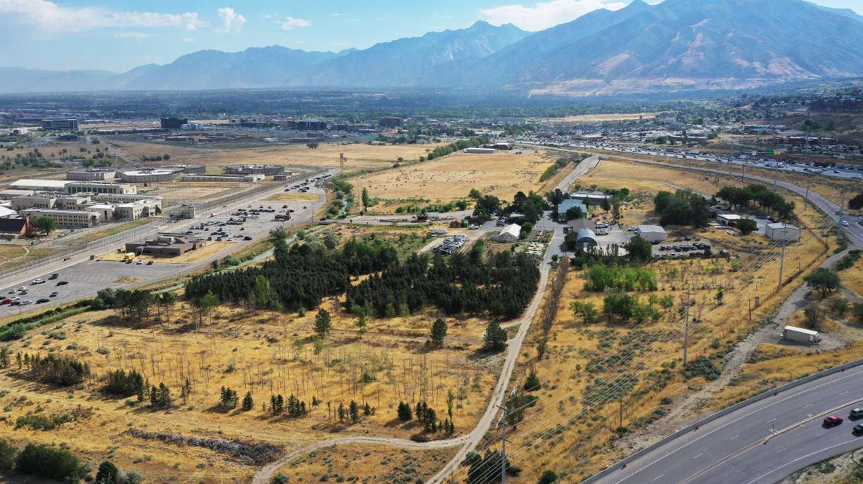 The Utah State Prison in Draper is pictured on Tuesday. Lincoln Property Co., Colmena Group and Wadsworth Development Group have been named as developers of the first phase of The Point, which will be built on the prison site.