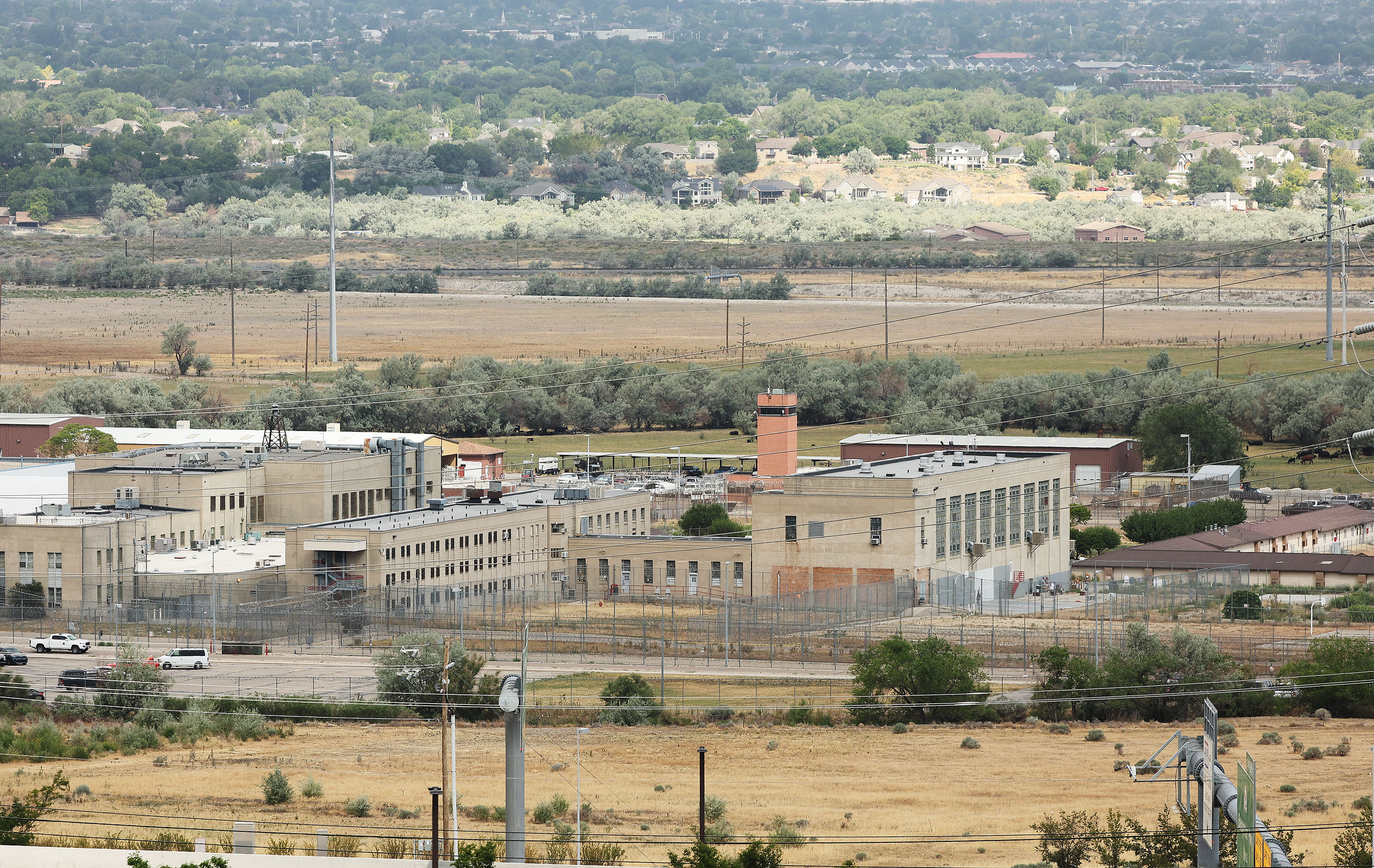 The Utah State Prison in Draper is pictured on Tuesday. Lincoln Property Co., Colmena Group and Wadsworth Development Group have been named as developers of the first phase of The Point, which will be built on the prison site.