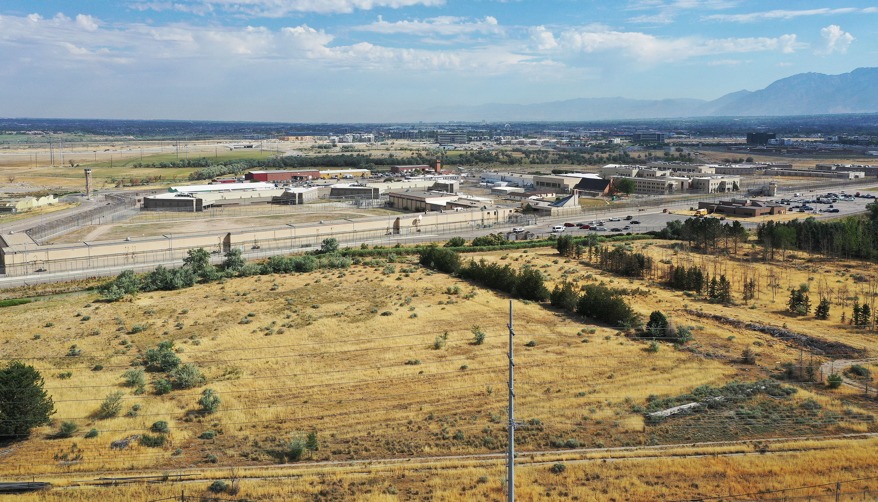 The Utah State Prison in Draper is pictured on Tuesday. Lincoln Property Co., Colmena Group and Wadsworth Development Group have been named as developers of the first phase of The Point, which will be built on the prison site.