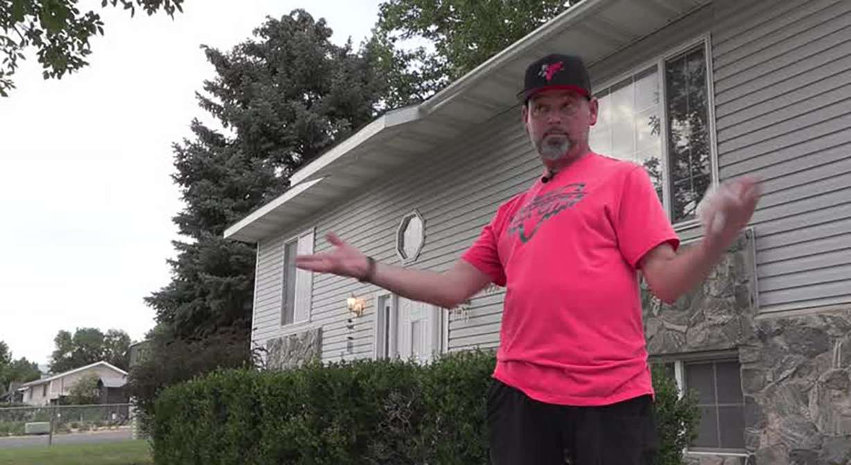 Doug Smith talks to KSL-TV Tuesday, July 12, 2022. He helped a motorist whose car caught on fire.