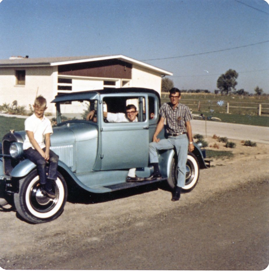 Before serving a religious mission in 1965, Bill Thompson's took his 1929 Ford Model A Special Coupe to Pocatello, Idaho, so his uncle could use it to make pharmacy deliveries.