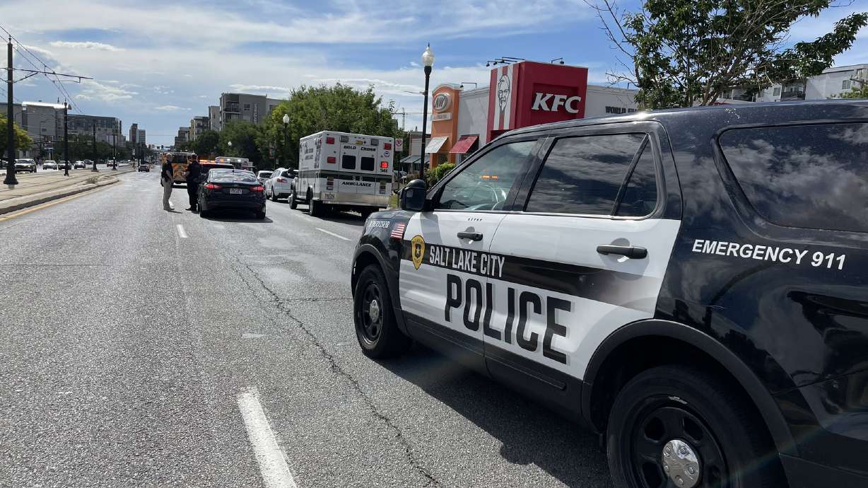 A fatal incident involving a moped has shut westbound traffic at 400 South and 600 East in Salt Lake City down to one lane Thursday.