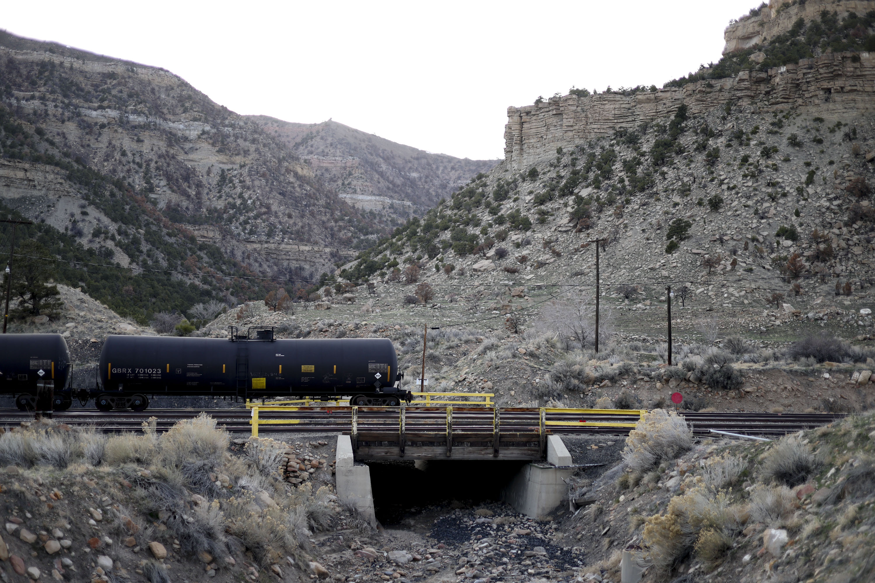 Oil cars are pictured in Price on April 3. The U.S. Forest Service on Thursday approved the use of about 12 miles of railway to be built through the Ashley National Forest for the Uinta Basin Railway.