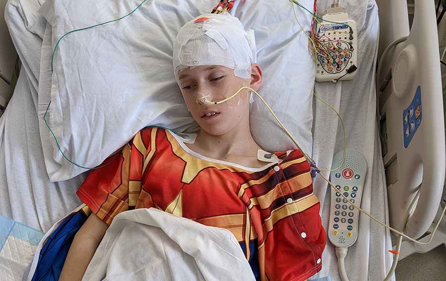 A community is rallying together to raise funds for a 12-year-old boy and his family after he went from being active and happy to suddenly paralyzed and unable to speak.