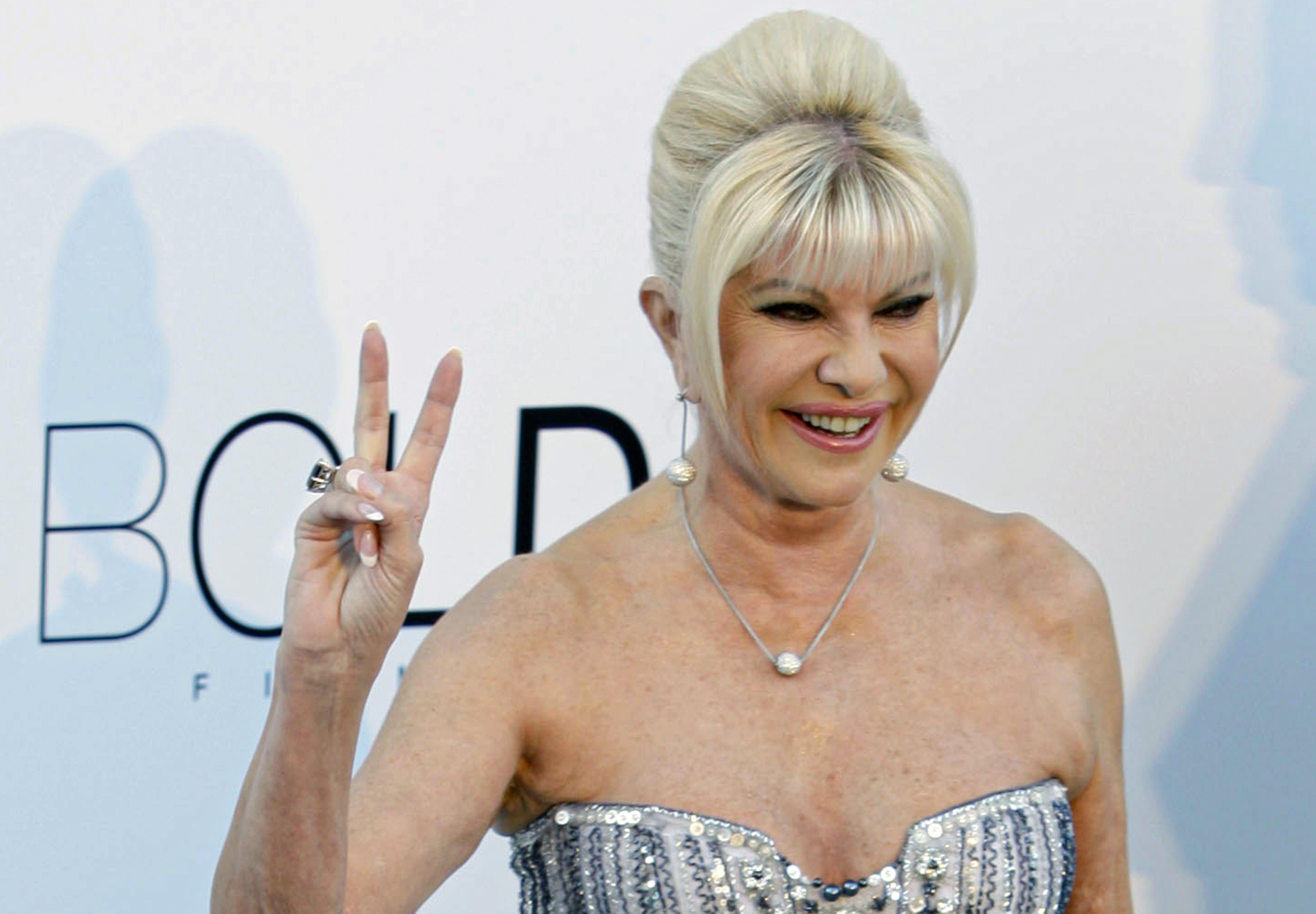 Ivana Trump arrives for the amfAR Cinema Against AIDS benefit at the Hotel du Cap-Eden-Roc, in Cap d'Antibes, southern France, May 20, 2010. Ivana Trump, the first wife of former President Donald Trump and mother of his oldest children, will be celebrated at a funeral mass in New York City, Wednesday.