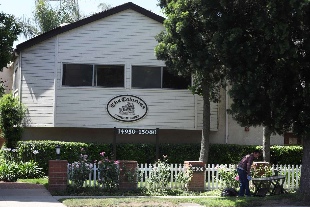 The Colonies, a condominium complex, pictured on Thursday, June 2, in Los Angeles, now stands where the murder of Barbara Jepson took place in 1956. Los Angeles police detective Rachel Evans recently solved the oldest cold case murder in the valley by determining that Monte Merz killed Barbara Jepson and her unborn child in 1956 in a brutal stabbing in her home at 15050 Victory Blvd. in Van Nuys. The murders were the first cold case Evans was assigned to when she transferred into the department. Merz died in 1965 in a murder-suicide after he killed his then-wife Ina Merz.