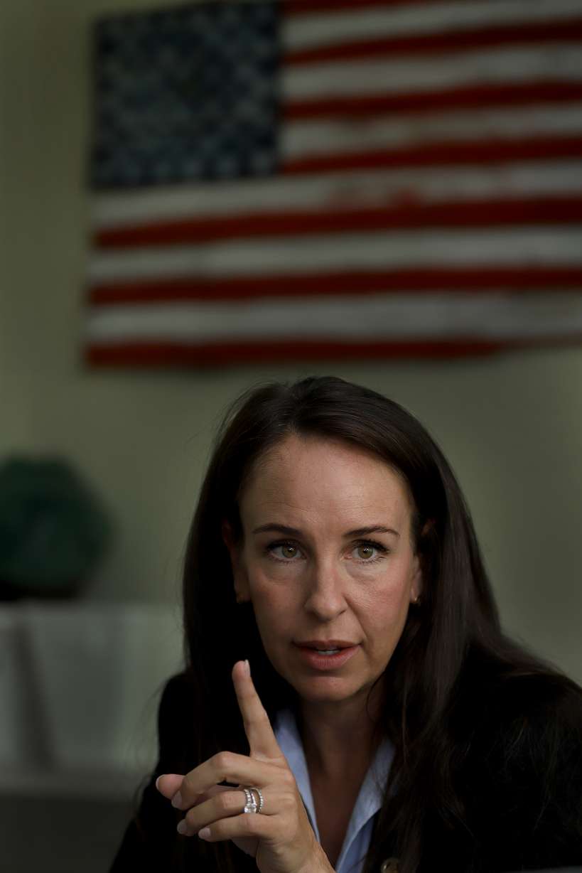 Los Angeles police detective Rachel Evans, pictured on June 2, in Los Angeles, recently solved the oldest cold case murder in the valley by determining that Monte Merz killed Barbara Jepson and her unborn child in 1956 in a brutal stabbing in her home. The murders were the first cold case Evans was assigned to when she transferred into the department. Merz died in 1965 in a murder-suicide after he killed his then-wife Ina Merz.