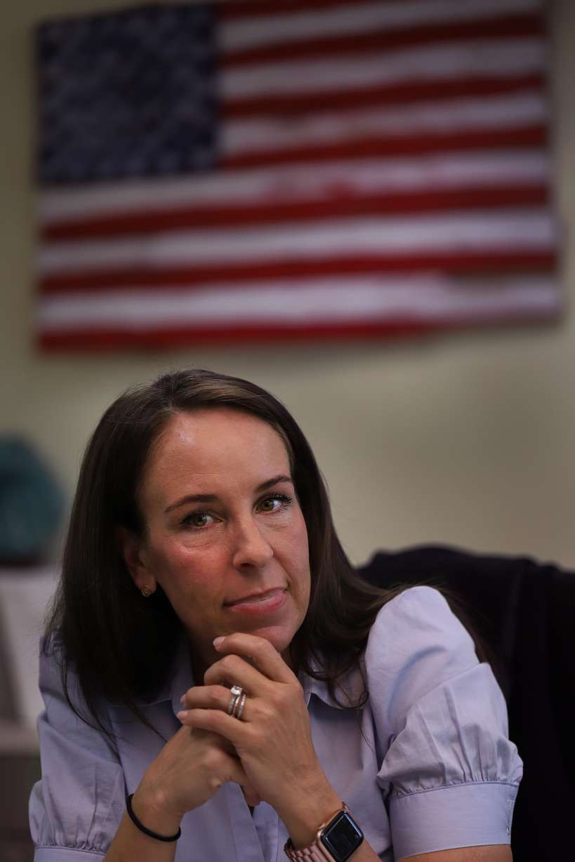 Los Angeles police detective Rachel Evans, pictured on June 2, in Los Angeles, recently solved the oldest cold case murder in the valley by determining that Monte Merz killed Barbara Jepson and her unborn child in 1956 in a brutal stabbing in her home. The murders were the first cold case Evans was assigned to when she transferred into the department. Merz died in 1965 in a murder-suicide after he killed his then-wife Ina Merz.