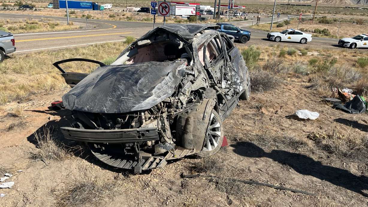 A driver died Friday after crashing on Interstate 70 near Thompson Springs, Grand County, when the Nissan Sentra he was in hit the barrier and rolled at about 8:15 a.m., said Utah Highway Patrol Sgt. Cameron Roden.