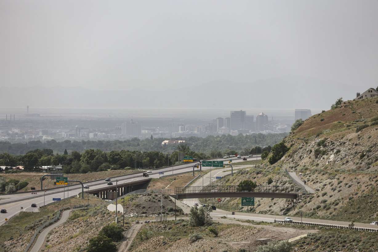 Wind-blown dust obscures the Salt Lake Valley on June 12. If you live in northern Utah, the wind has been hard to ignore the last several months.
