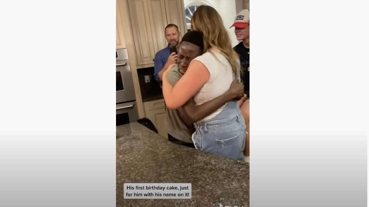 A recently adopted boy celebrates his birthday for the first time when he turns 12. Abraham is originally from Sierra Leone, and he and he brother were recently adopted by a family in North Carolina.