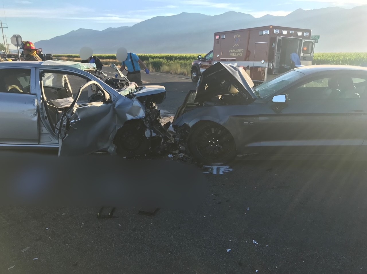 A woman is in critical condition and a man is in serious condition after a head-on crash in Box Elder County early Wednesday, troopers said.