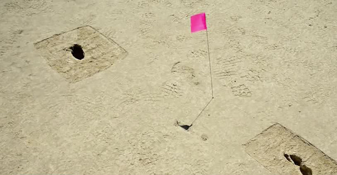 Archaeologists found footprints in the alkali flats of the Utah Test and Training Range in the west desert. An archeologist says they date back approximately 12,000 years.
