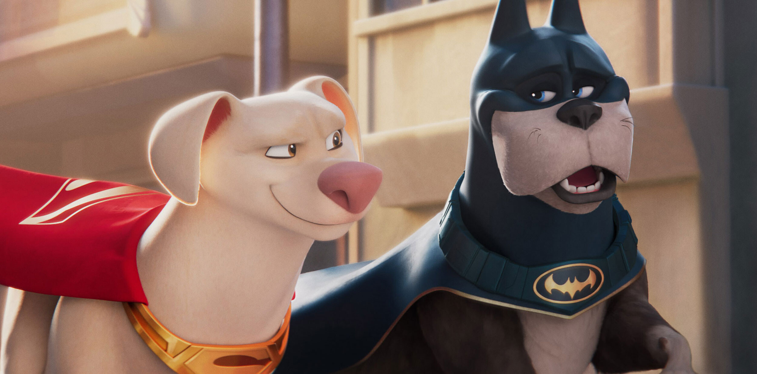 Dwayne Johnson as Krypto and Kevin Hart as Ace in 'DC League of Super-Pets.'