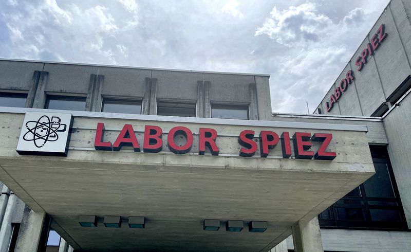 A general view of the Spiez Laboratory, where a bio-containment facility is available to the World Health Organization as a repository for SARS-CoV-2 viruses or other pathogens with epidemic or pandemic potential, in Spiez, Switzerland, June 8.