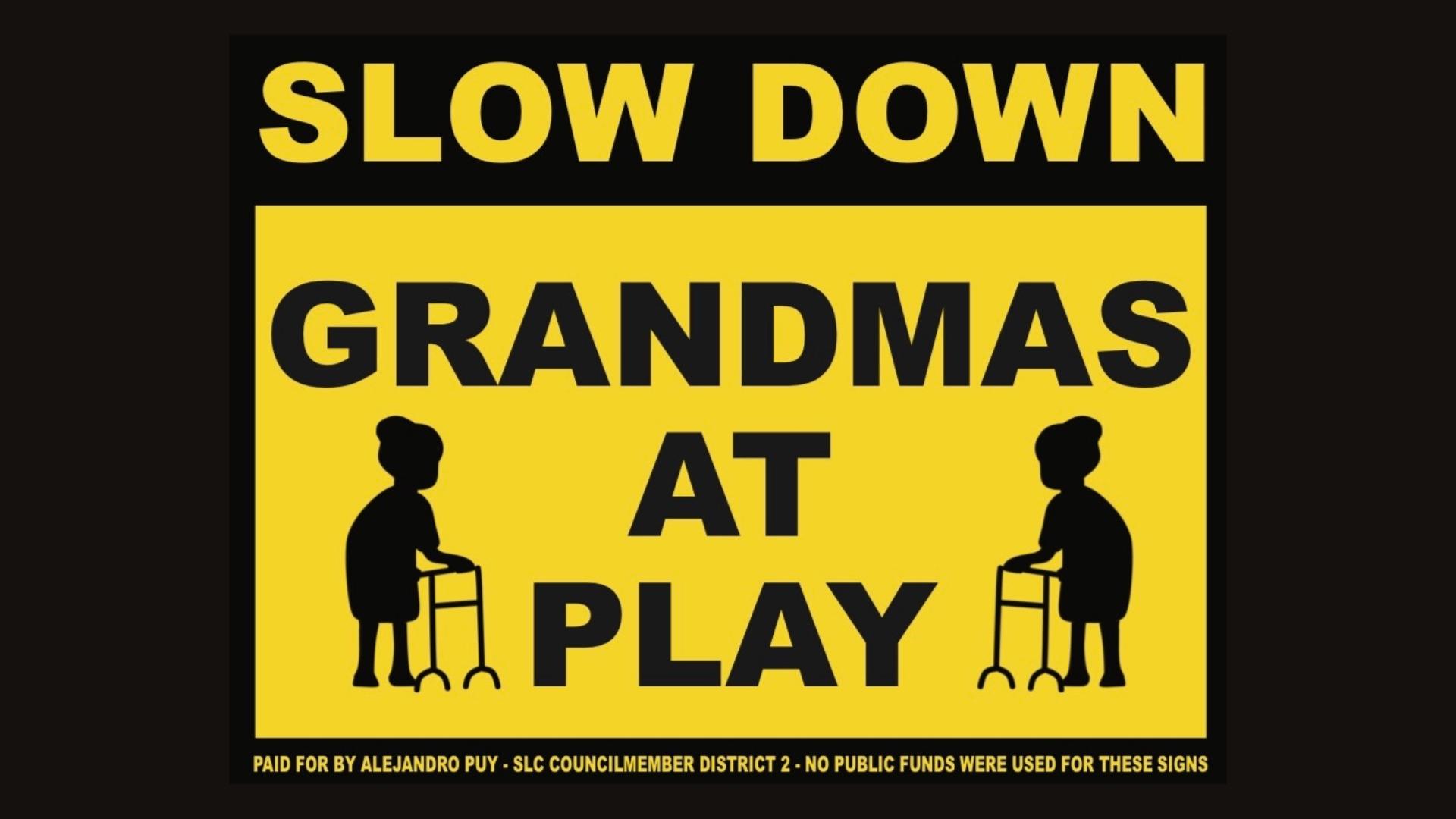 In a self-funded project, Alejandro Puy has created innovative signs he hopes will get the attention of drivers in West Salt Lake neighborhoods.
