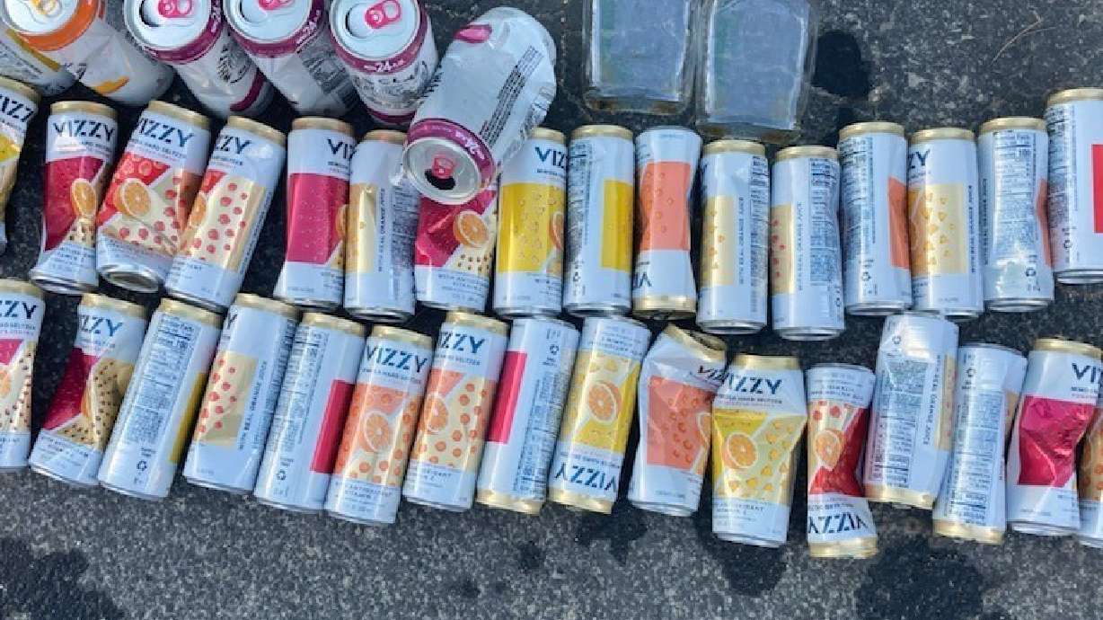Sandy police say they recently arrested a drunken man driving with a blood-alcohol content more than five times the legal limit and with more than three dozen open containers in his car.