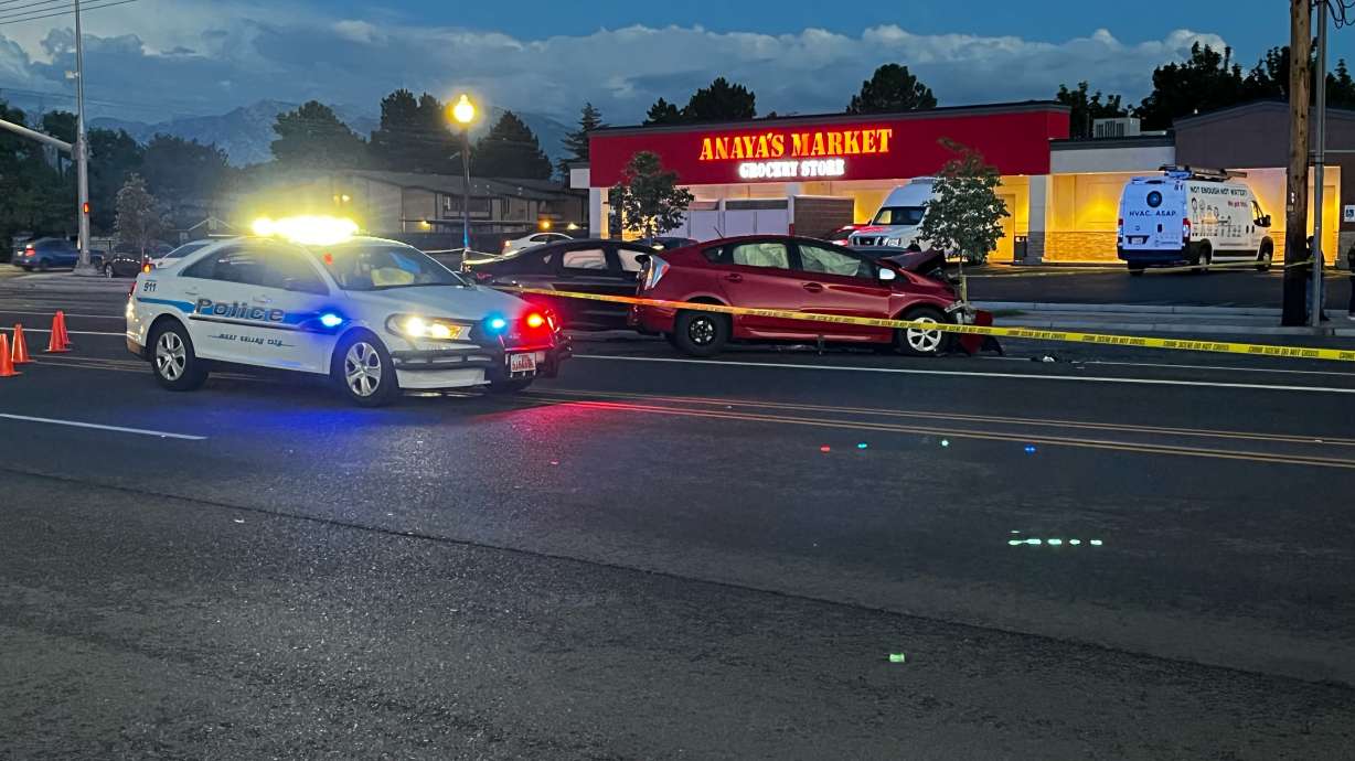 A Utah man who police say had a blood-alcohol level that was three times the legal limit was arrested and accused of causing a three-car crash that killed a woman on Friday.