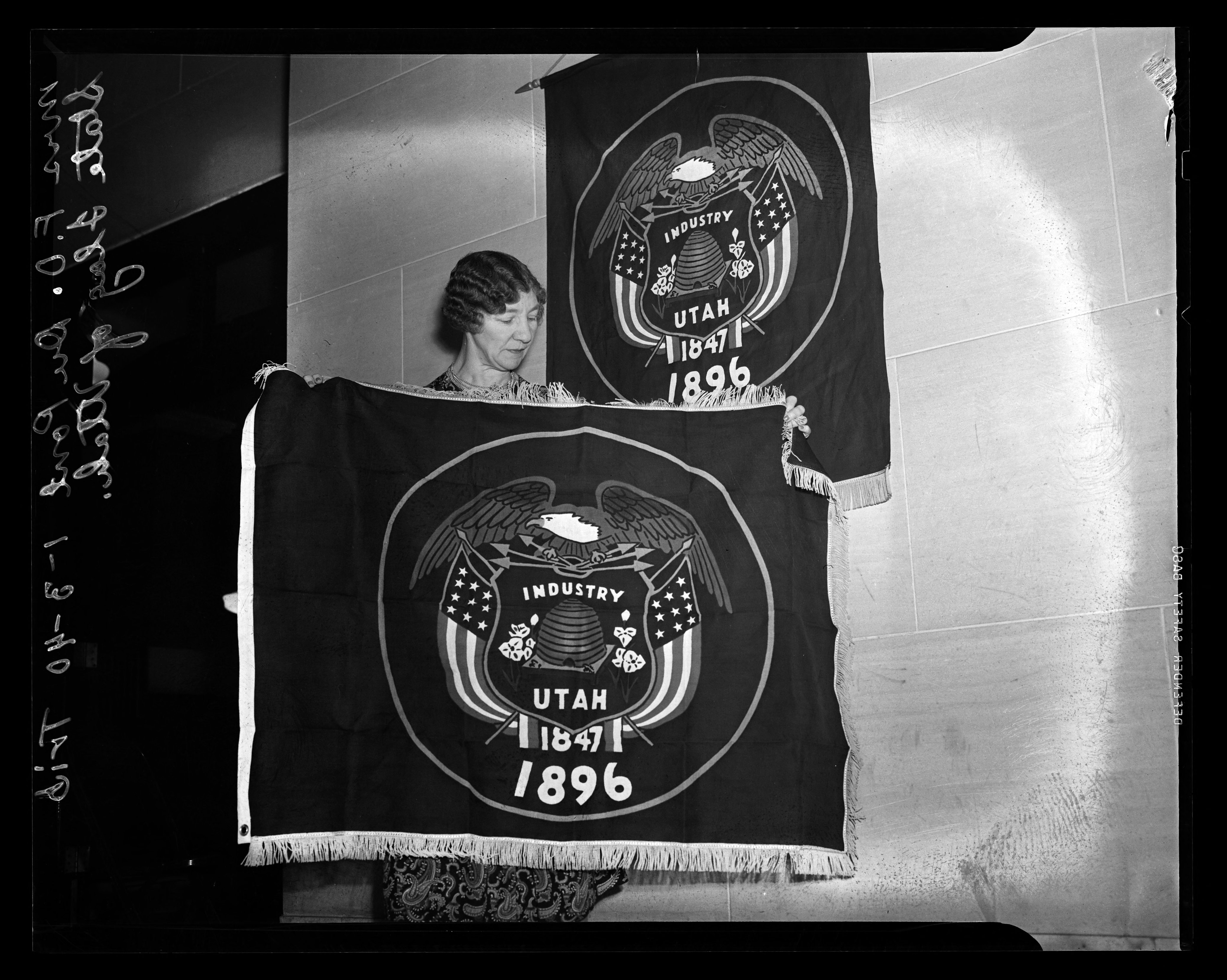 Historic flag photo, 1934. © the Utah Division of State History’s digital collection.