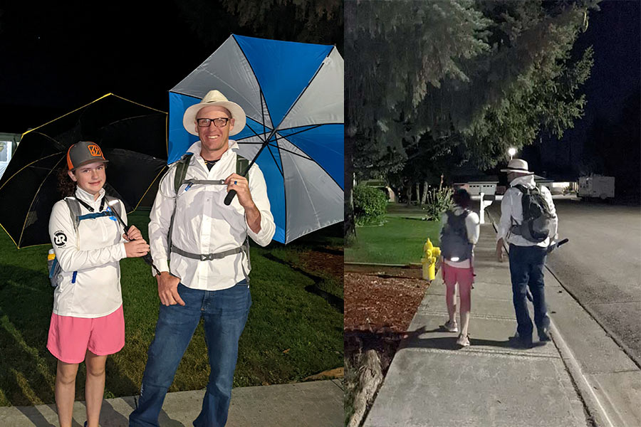 Laneah and Jean-Michel Knickerbocker on the move.