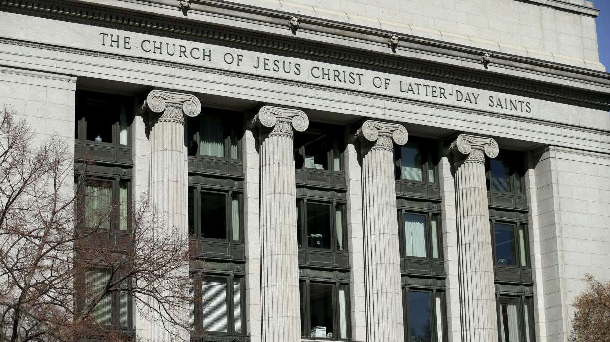 The Church of Jesus Christ of Latter-day Saints’ Church Administration Building is pictured in Salt Lake City on Feb. 19, 2020. Changes are coming to the tithing settlement process of The Church of Jesus Christ of Latter-day Saints, the First Presidency announced Thursday in a news release.