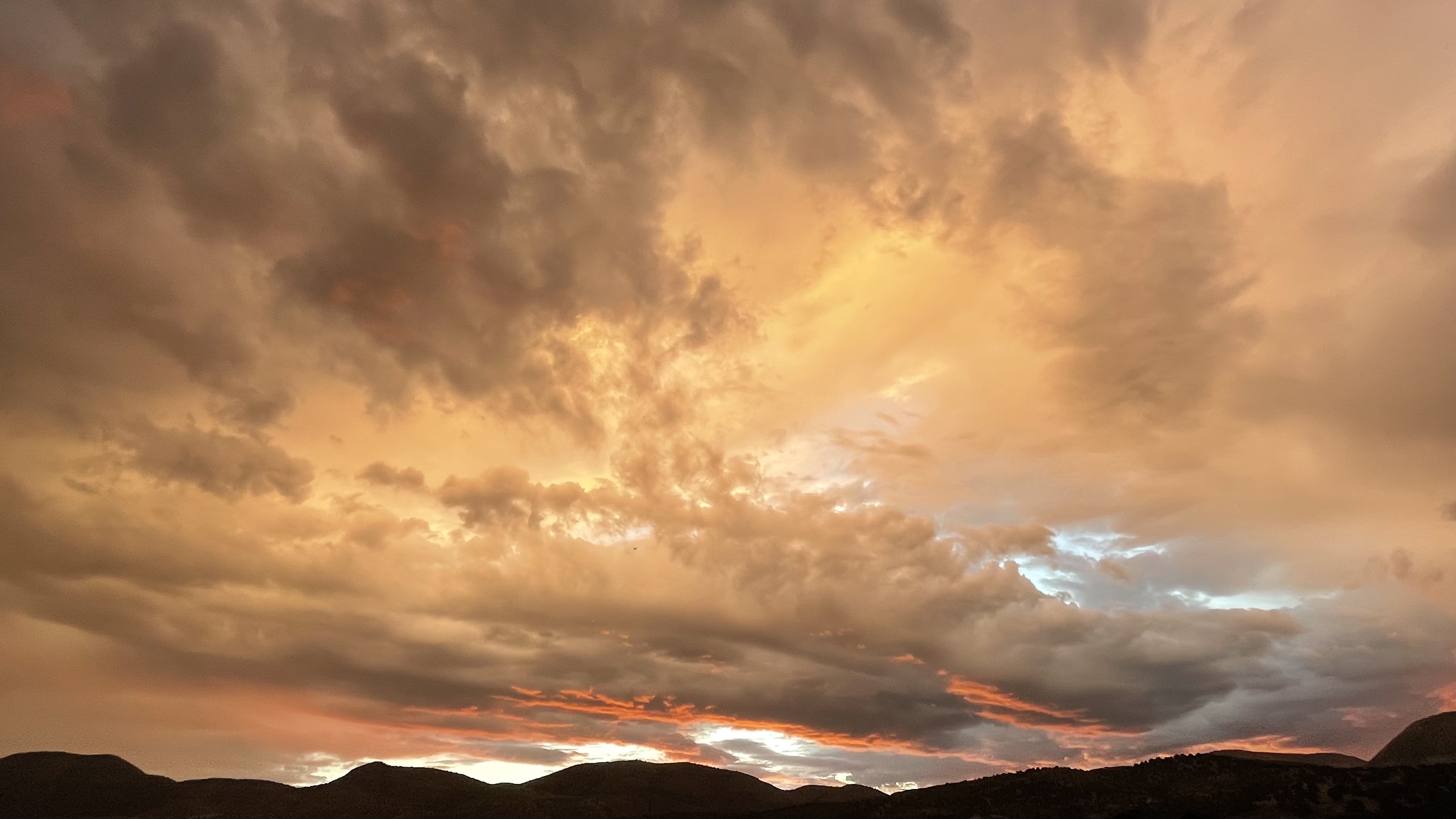 A cloudy sunrise over Fayette, Sanpete County, on Wednesday. Monsoonal showers are expected across central Utah and the rest of the state over the next few days.