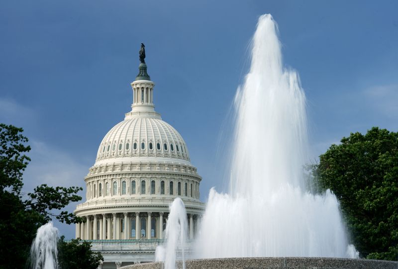 The dome of the U.S. Capitol is seen in Washington Friday. The House of Representatives will vote Friday on a $430 billion bill to fight climate change and lower prescription drug prices.