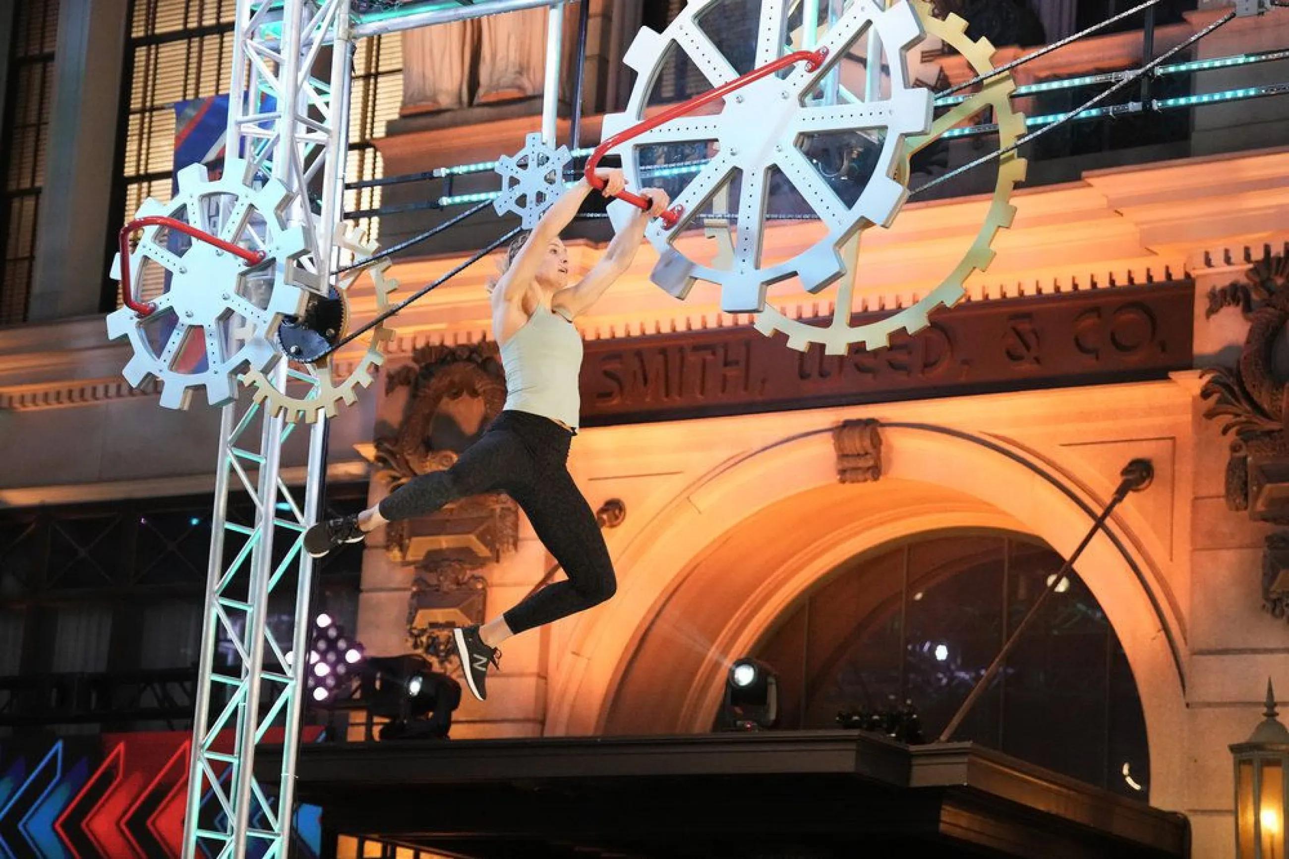 Mady Howard competes in the semifinals of “American Ninja Warrior” Season 14. Howard has made it to the national finals, which begin Aug. 15.