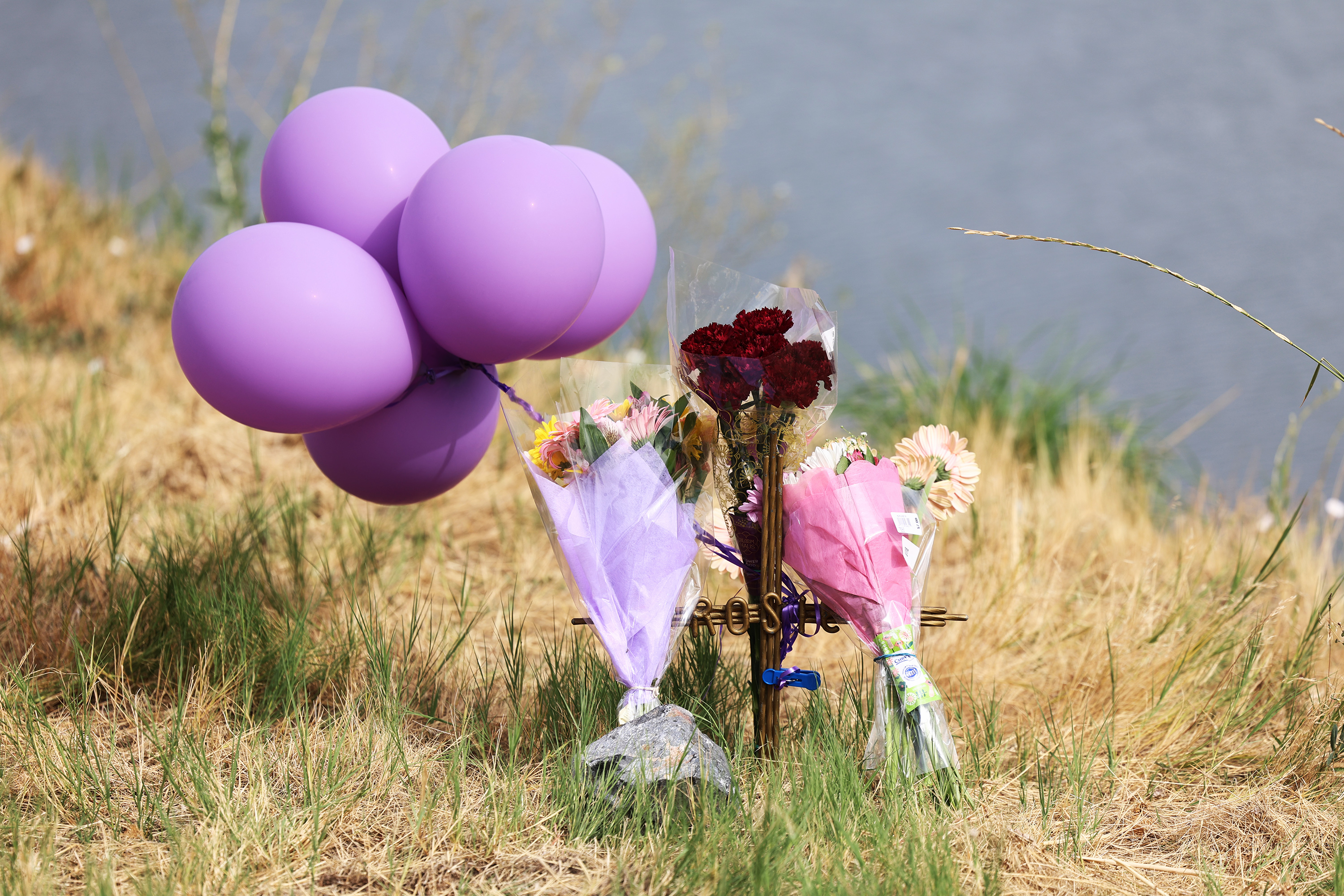 A small marker that the family placed after private investigator Jason K. Jensen announced an increase in the reward for information in the murder case of Rosie Tapia on Saturday. The reward is now $100,000. The family came out to the place Rosie’s body was found 27 years ago along the Jordan River and California Avenue in Salt Lake City.