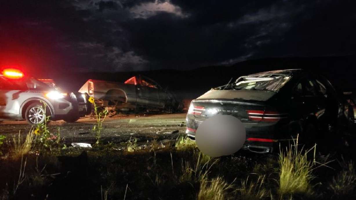 One person was killed and two others were injured, one critically, in a crash on Interstate 80 Saturday morning.