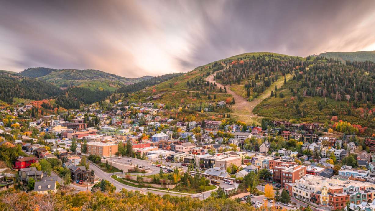 Downtown Park City at dusk. Summit County received $25 million toward a transit project between Kimball Junction and Park City.