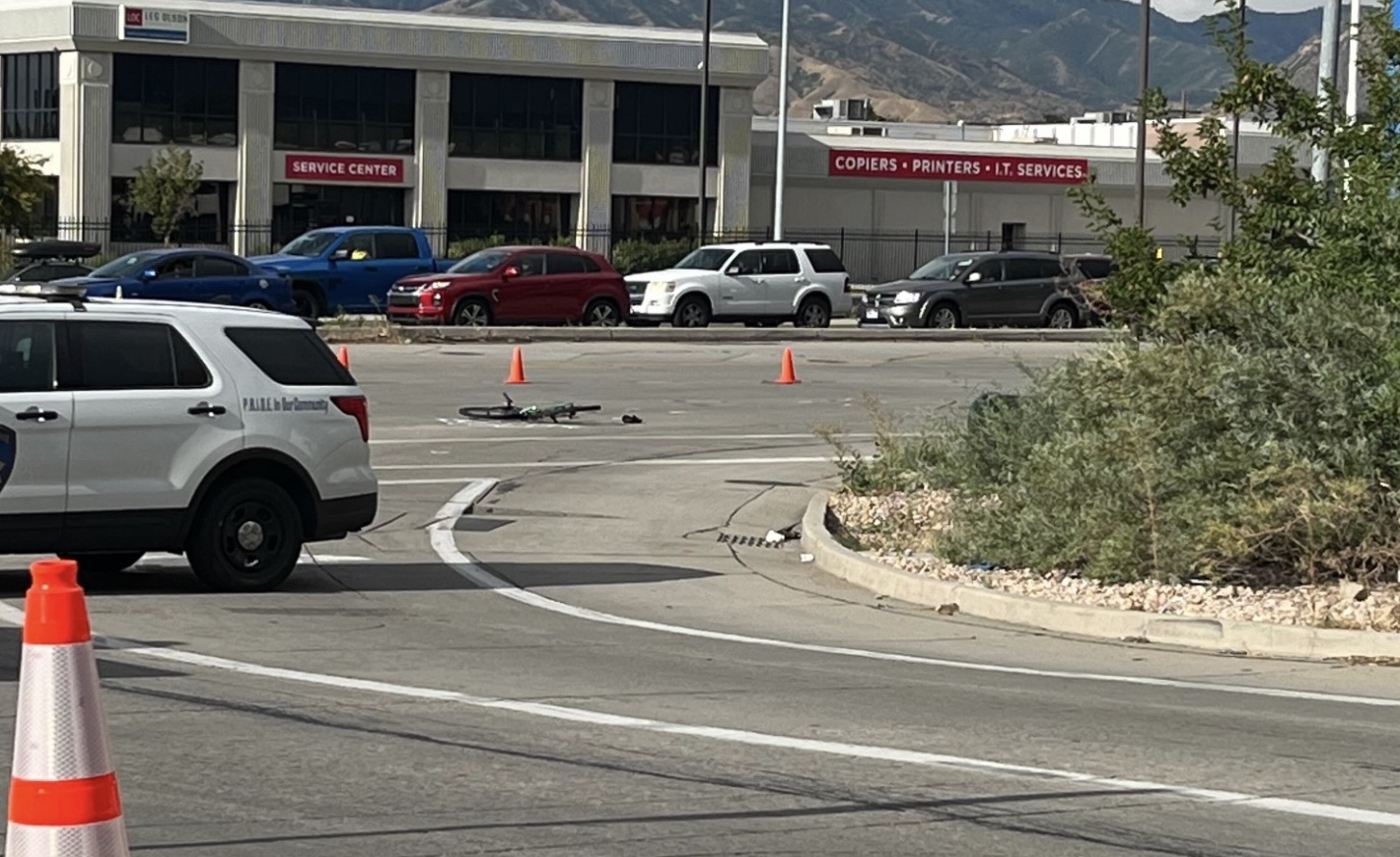 A man is in critical condition after being hit by a pickup truck Saturday in the area of the Interstate 15 off-ramp at 3300 South, police say.