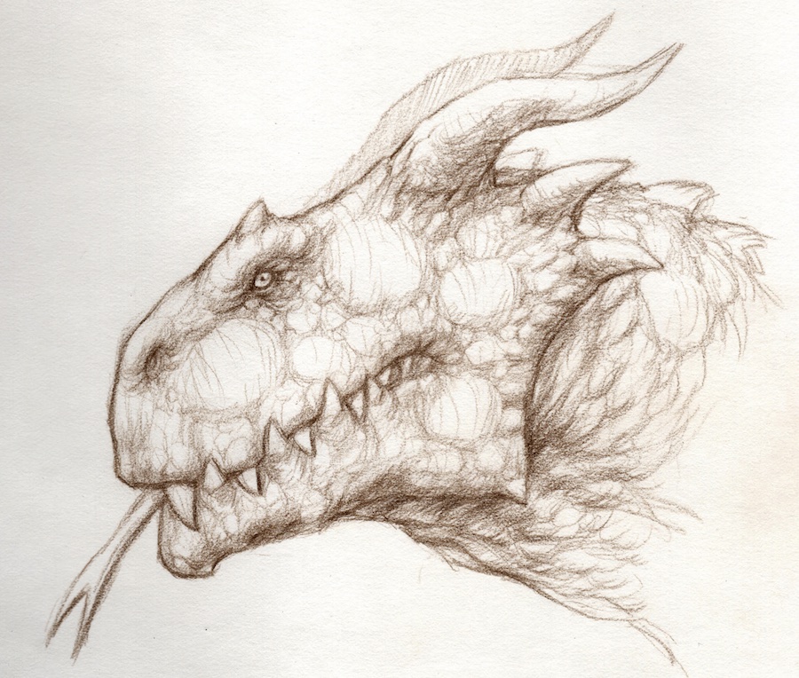 Though not a final design, this is a concept drawing for what the Bear Lake Monster could look like in the film. “Since I want this film to be for all audiences, there’s a fine line there with how terrifying the monster will be,” Brandon Smith says.