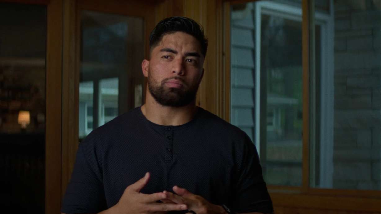 Manti Te’o in “Untold: The Girlfriend Who Didn’t Exist,” a documentary premiering on Netflix Tuesday.