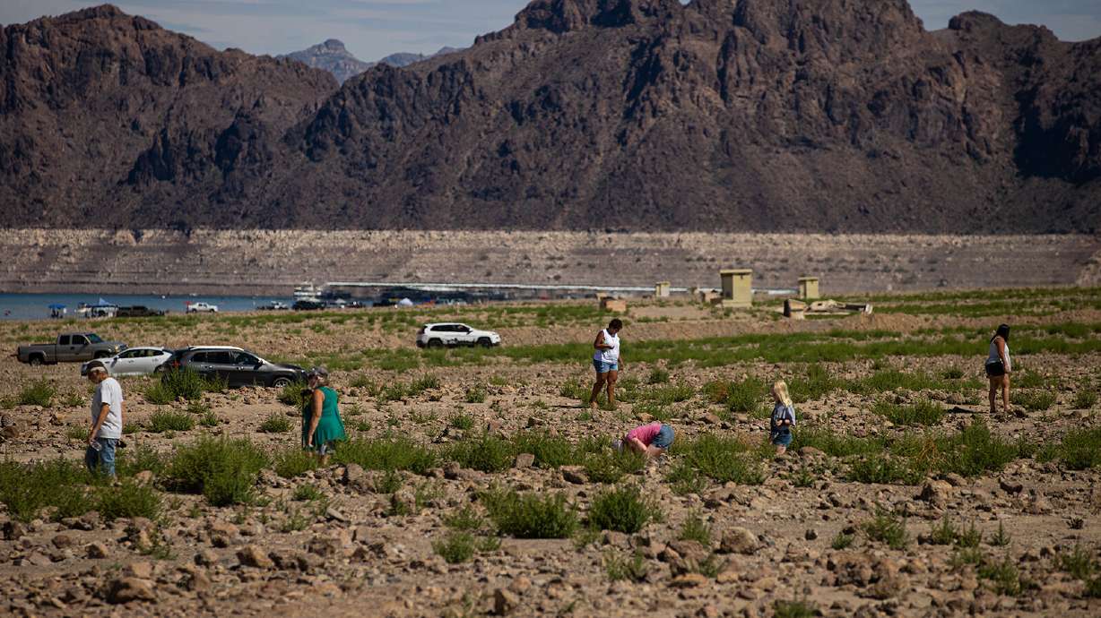 Human remains were found at Lake Mead's Swim Beach for the third time amid dramatically dropping water levels.