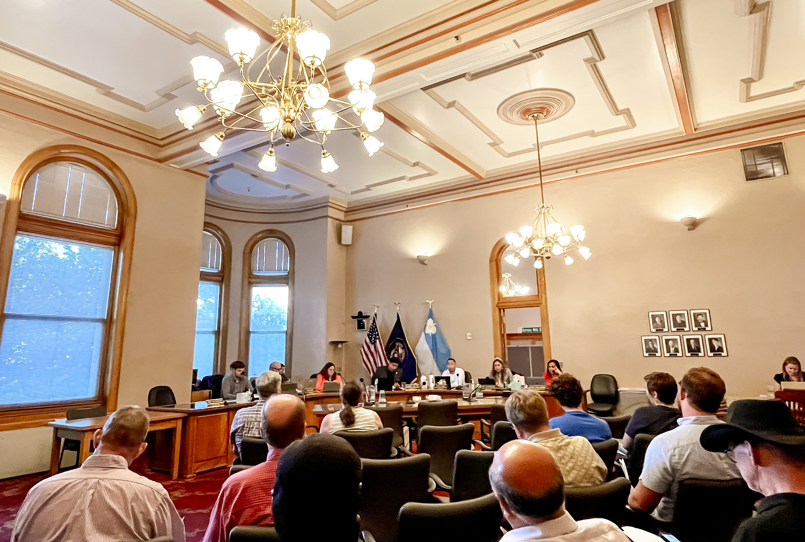 Members of the Salt Lake City Council listen to public comments during a meeting at the Salt Lake City-County Building Tuesday. The council approved two bonds during the meeting, one of which residents will vote on in November. 
