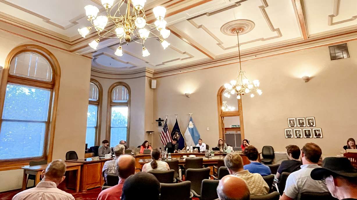 Members of the Salt Lake City Council listen to public comments during a meeting at the Salt Lake City-County Building Tuesday. The council approved two bonds during the meeting, one of which residents will vote on in November.