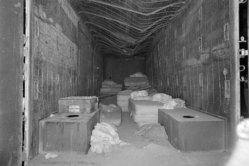 In this July 23, 1976, photo, the inside of the moving van in which 26 Chowchilla, Calif., school children and their bus driver were held captive is seen in a Livermore, Calif., quarry. Fredrick Woods, the last of three men convicted in the kidnapping for an attempted $5 million ransom in 1976, is being released by the state's parole board.