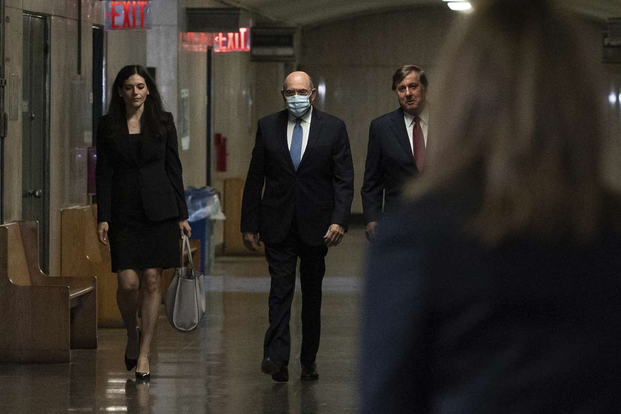 The Trump Organization's former Chief Financial Officer Allen Weisselberg arrives at court, Thursday, in New York.