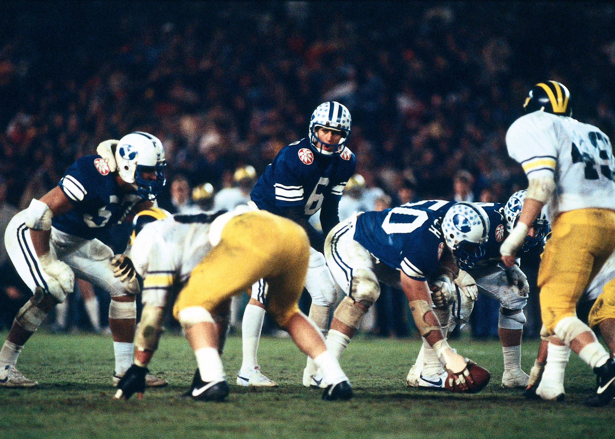 Robbie Bosco stands at the line during the 1984 Holiday Bowl.