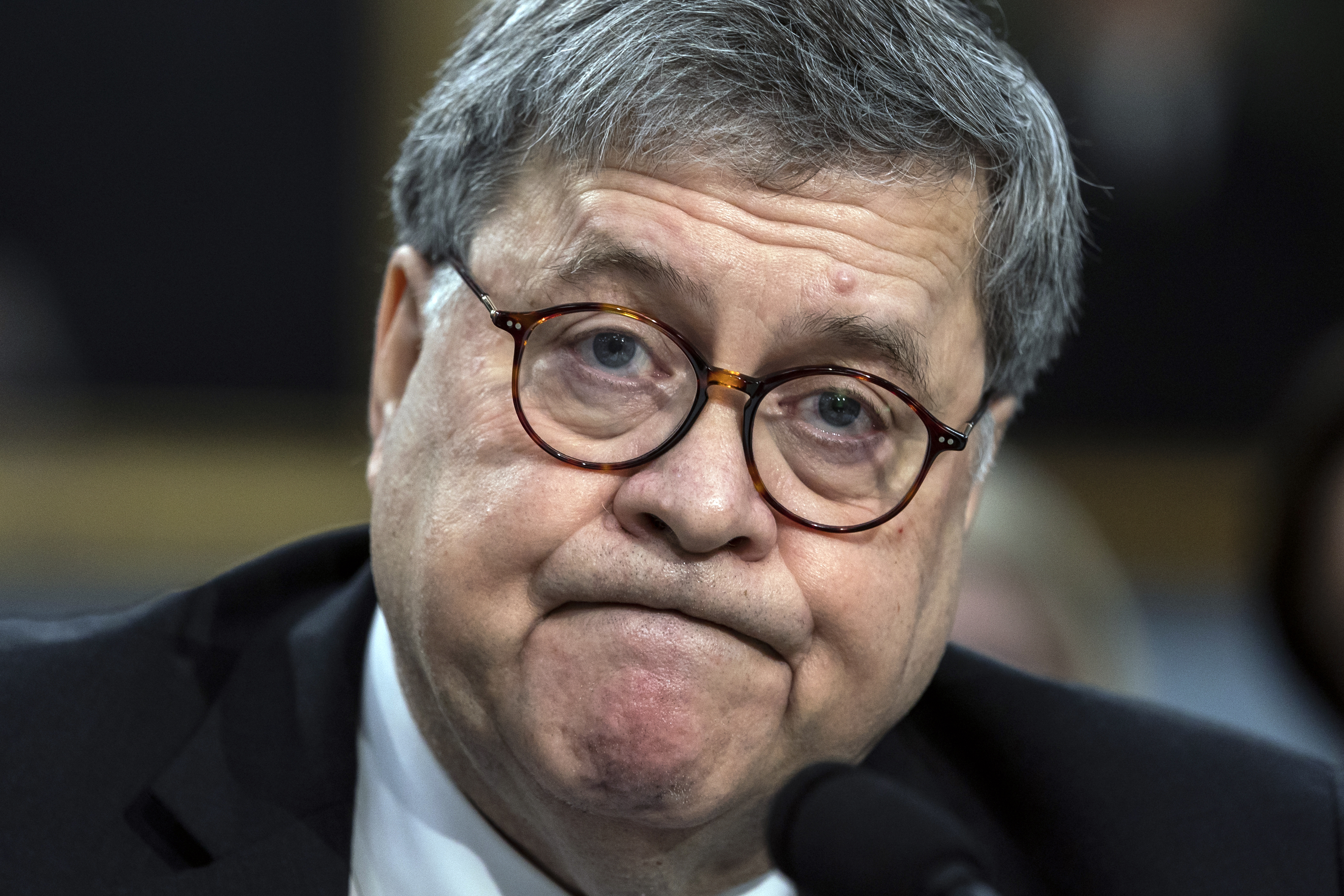 Attorney General William Barr appears before a House Appropriations subcommittee on Capitol Hill in Washington, April 9, 2019. The Justice Department under Attorney General William Barr improperly withheld portions of an internal memorandum Barr cited in publicly announcing that then-President Donald Trump had not committed obstruction of justice in the Russia investigation. That's the ruling by a federal appeals court Friday. 