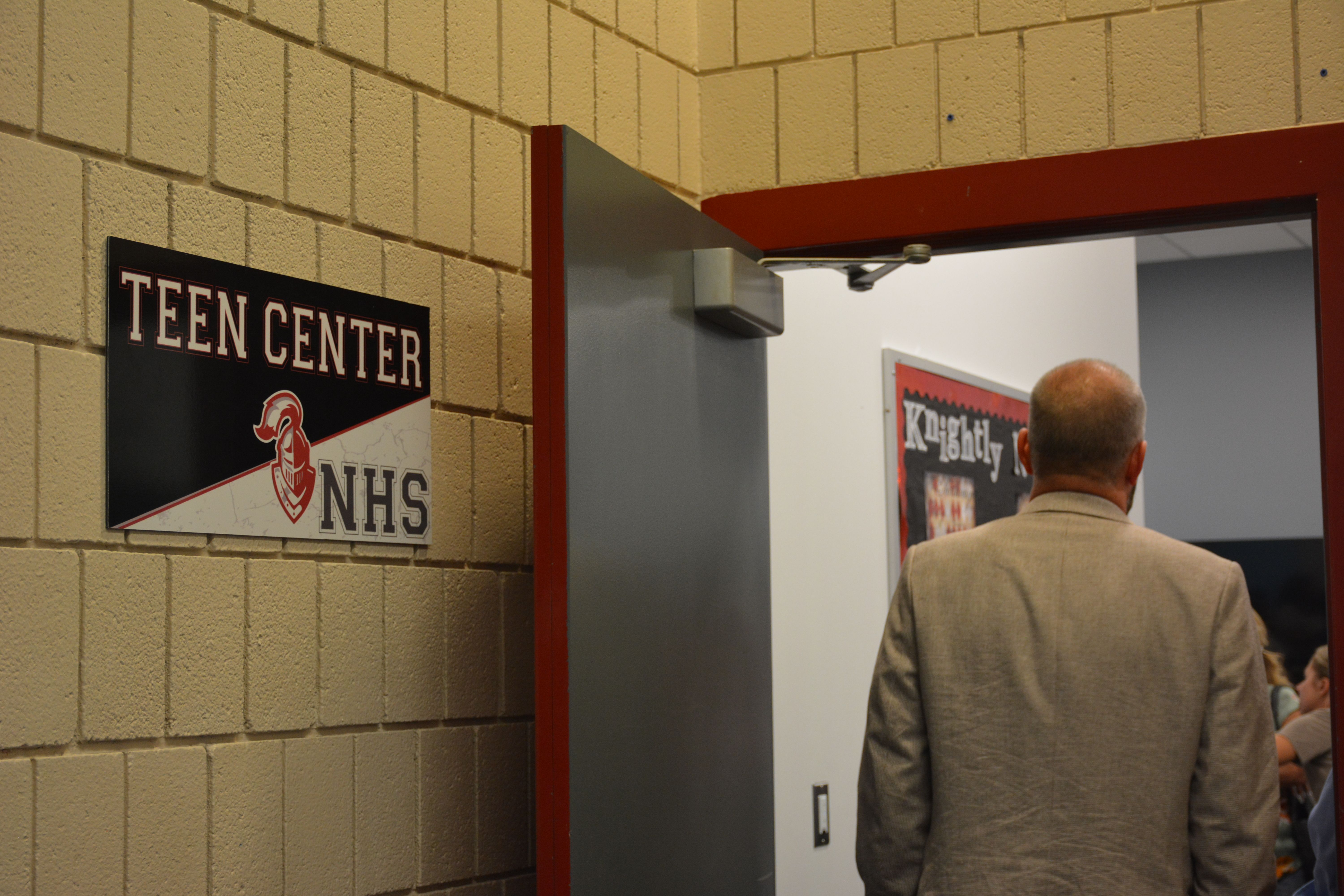 The entrance to the Northridge High School Teen Resource Center is pictured in Layton on Thursday. Over 1,300 students in the Davis School District, including 300 high schoolers, experience homelessness and housing insecurity. In response, the district is opening a fleet of teen resource centers to address the needs of these students.