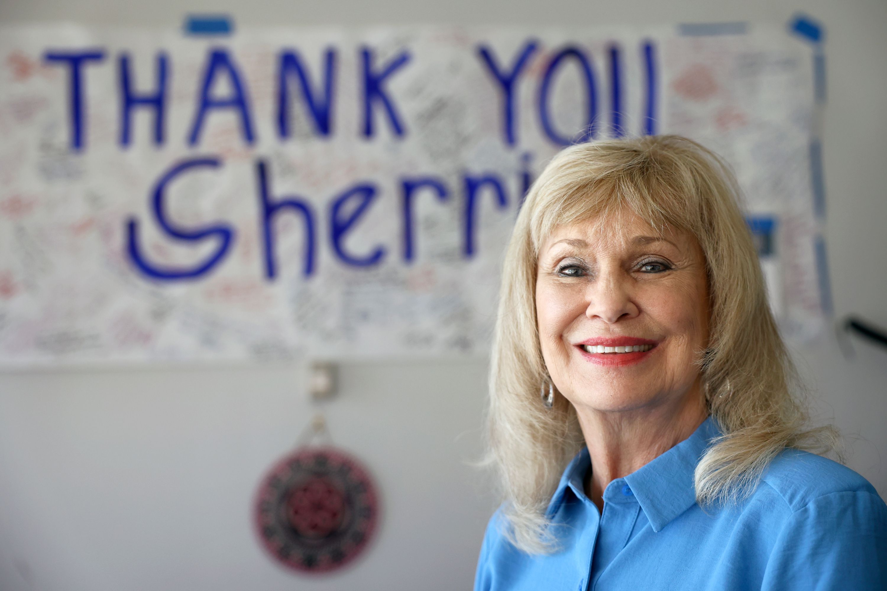 Salt Lake County Clerk Sherrie Swensen, who will be retiring after 32 years of service, poses for a portrait in her office at the Salt Lake County Government Center in Salt Lake City on Aug. 11.